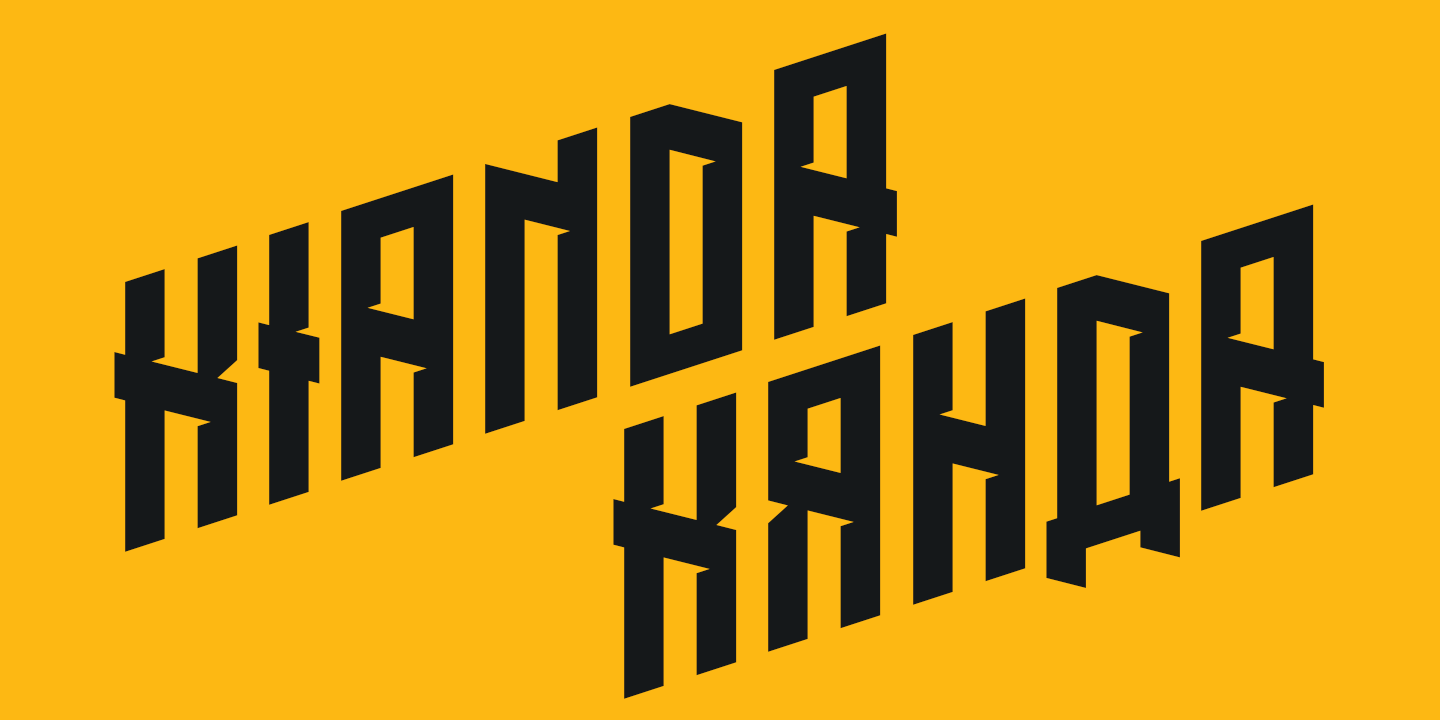 Пример шрифта Kianda Regular